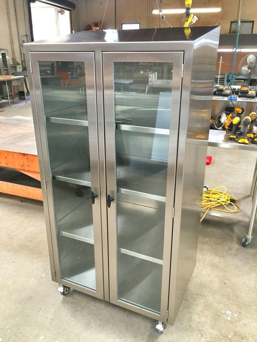 Modern Laboratory Storage Cabinets Setup